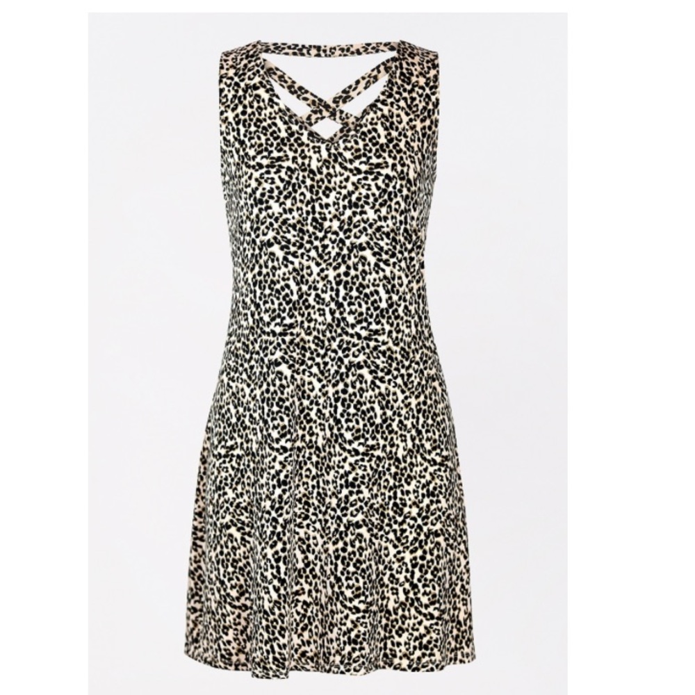 Maurices 24/7 Leopard Strappy Back Dress